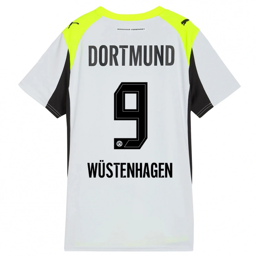 Danxen Kinder Bennedikt Wüstenhagen #9 Fluoreszierendes Gelb Auswärtstrikot Trikot 2025/26 T-Shirt Österreich