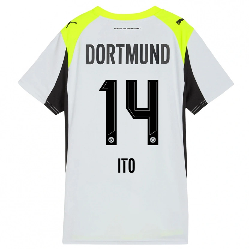 Danxen Kinder Sara Ito #14 Fluoreszierendes Gelb Auswärtstrikot Trikot 2025/26 T-Shirt Österreich