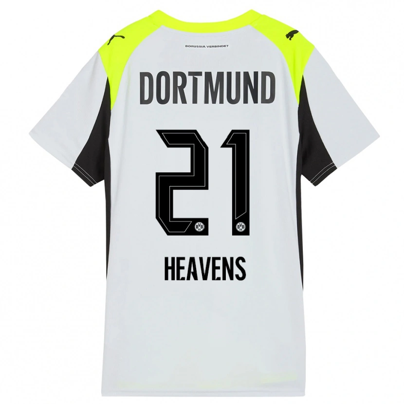 Danxen Kinder Lukas Heavens #21 Fluoreszierendes Gelb Auswärtstrikot Trikot 2025/26 T-Shirt Österreich