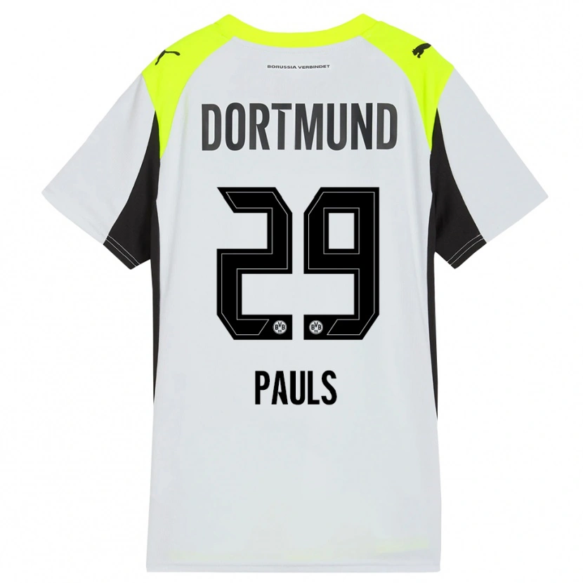 Danxen Kinder Emilia Pauls #29 Fluoreszierendes Gelb Auswärtstrikot Trikot 2025/26 T-Shirt Österreich