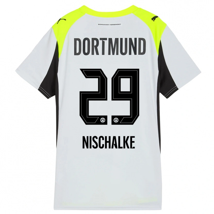 Danxen Kinder Jermain Nischalke #29 Fluoreszierendes Gelb Auswärtstrikot Trikot 2025/26 T-Shirt Österreich