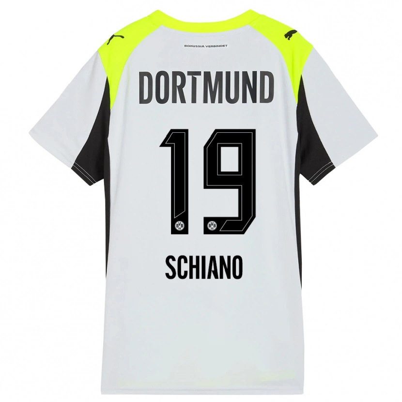 Danxen Kinder Emilio Schiano #19 Fluoreszierendes Gelb Auswärtstrikot Trikot 2025/26 T-Shirt Österreich
