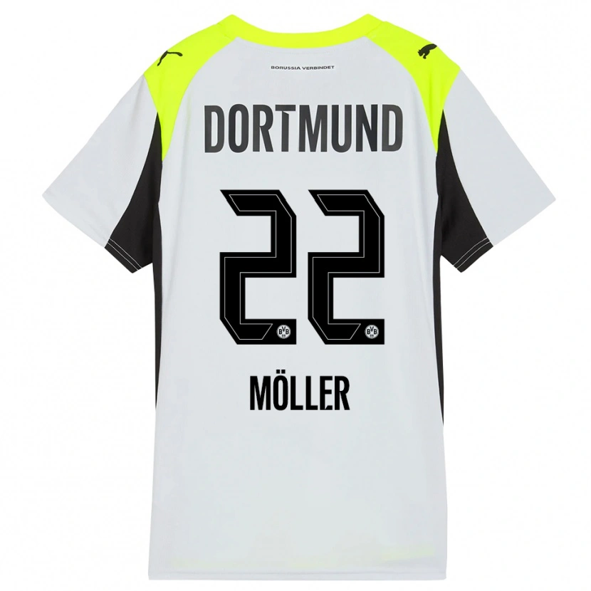 Danxen Kinder Paul Möller #22 Fluoreszierendes Gelb Auswärtstrikot Trikot 2025/26 T-Shirt Österreich