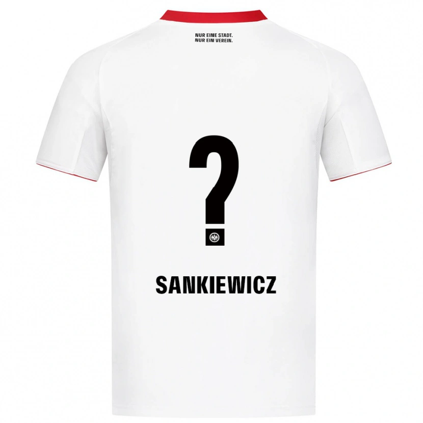 Danxen Kinder Dawid Sankiewicz #0 Weiß Rot Auswärtstrikot Trikot 2025/26 T-Shirt Österreich