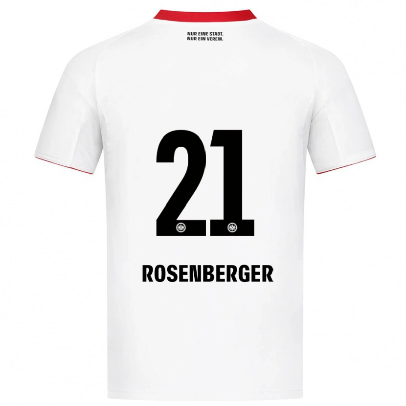 Danxen Kinder Robin Rosenberger #21 Weiß Rot Auswärtstrikot Trikot 2025/26 T-Shirt Österreich