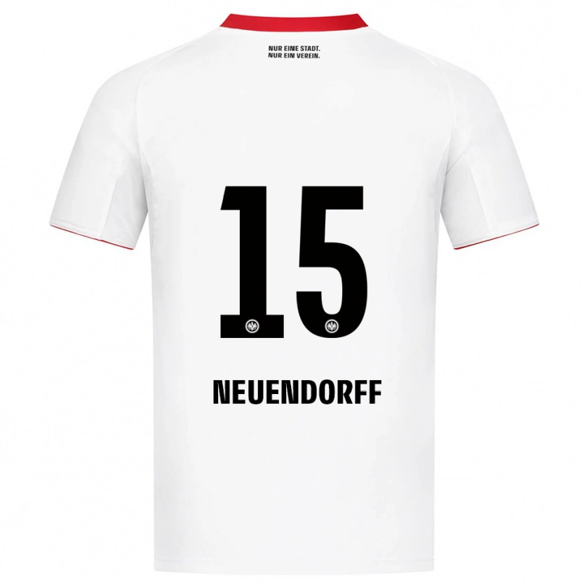 Danxen Kinder Nilo Neuendorff #15 Weiß Rot Auswärtstrikot Trikot 2025/26 T-Shirt Österreich