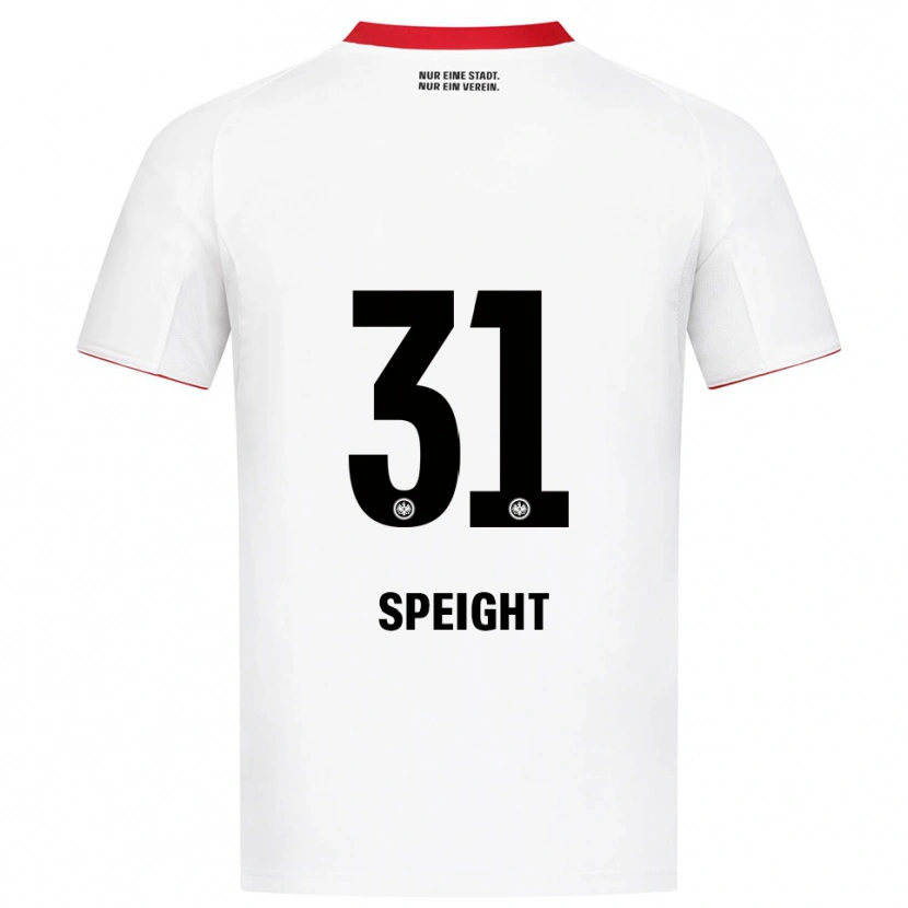 Danxen Kinder Benjamin Speight #31 Weiß Rot Auswärtstrikot Trikot 2025/26 T-Shirt Österreich