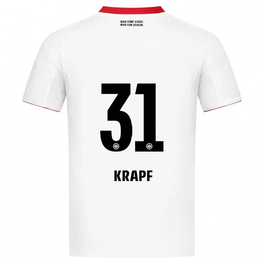 Danxen Kinder Maximilian Krapf #31 Weiß Rot Auswärtstrikot Trikot 2025/26 T-Shirt Österreich