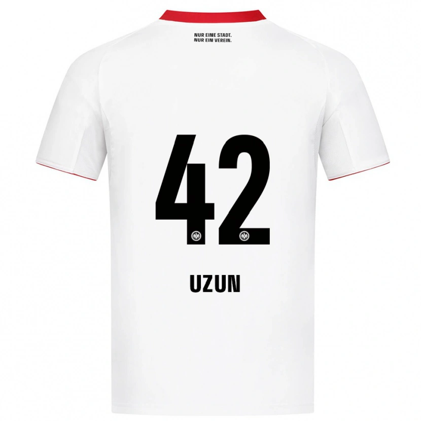Danxen Kinder Can Uzun #42 Weiß Rot Auswärtstrikot Trikot 2025/26 T-Shirt Österreich
