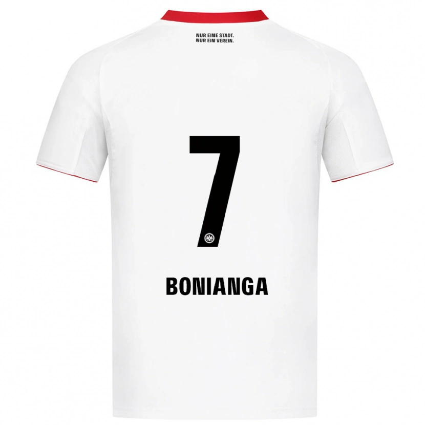 Danxen Kinder Phinees Bonianga #7 Weiß Rot Auswärtstrikot Trikot 2025/26 T-Shirt Österreich