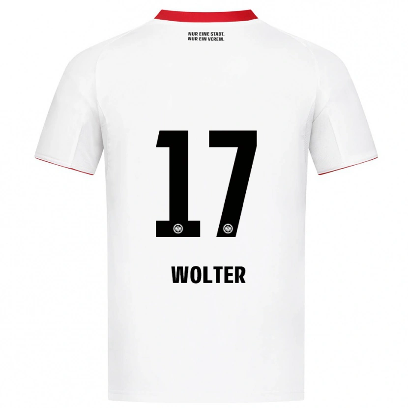 Danxen Kinder Pia-Sophie Wolter #17 Weiß Rot Auswärtstrikot Trikot 2025/26 T-Shirt Österreich