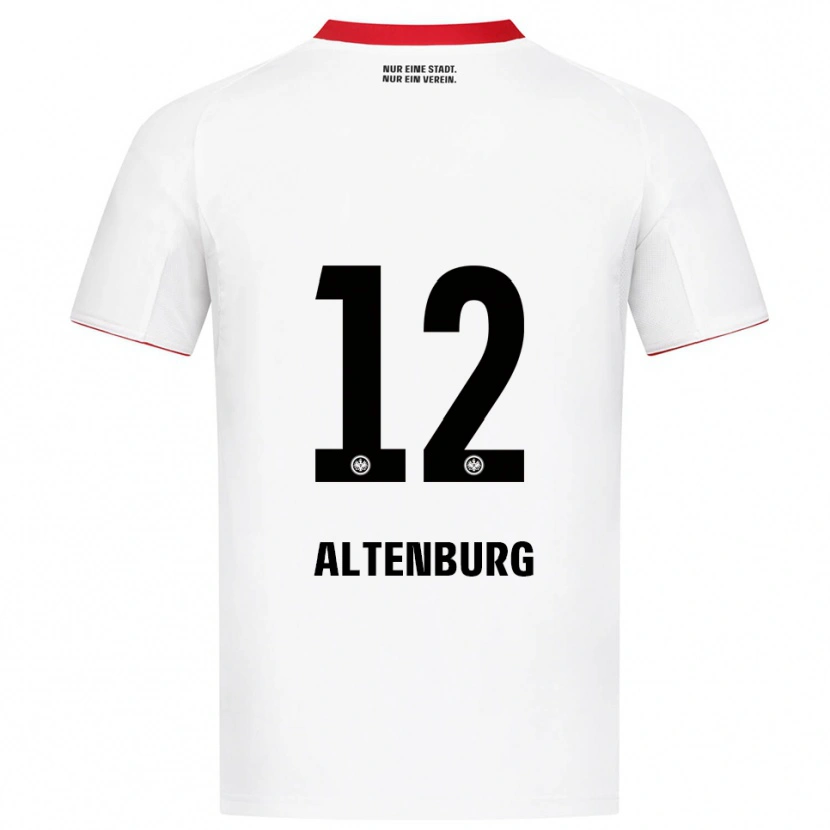 Danxen Kinder Lina Altenburg #12 Weiß Rot Auswärtstrikot Trikot 2025/26 T-Shirt Österreich