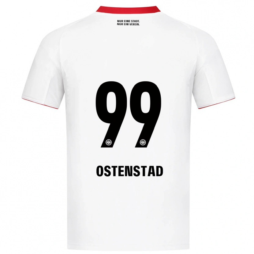 Danxen Kinder Marthine Østenstad #99 Weiß Rot Auswärtstrikot Trikot 2025/26 T-Shirt Österreich