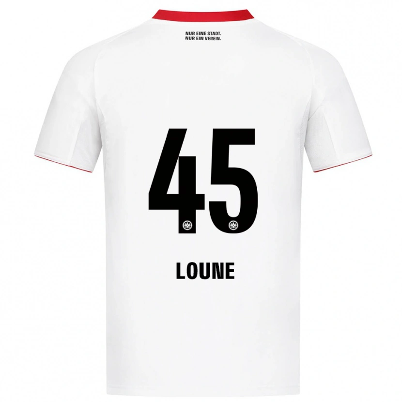 Danxen Kinder Mehdi Loune #45 Weiß Rot Auswärtstrikot Trikot 2025/26 T-Shirt Österreich