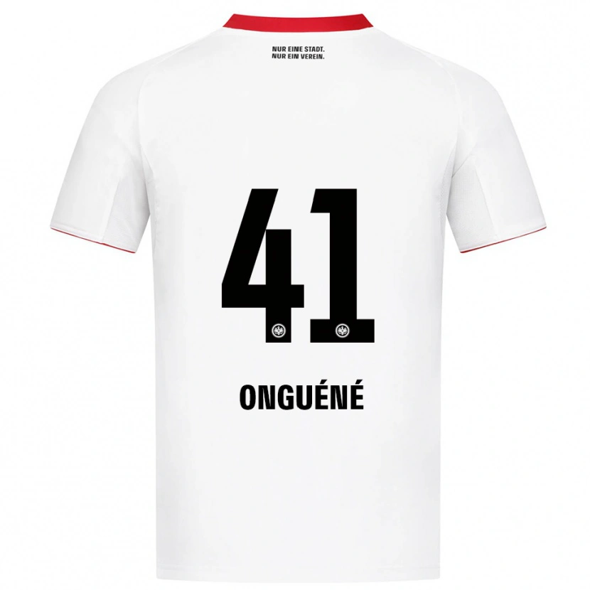Danxen Kinder Jérôme Onguéné #41 Weiß Rot Auswärtstrikot Trikot 2025/26 T-Shirt Österreich
