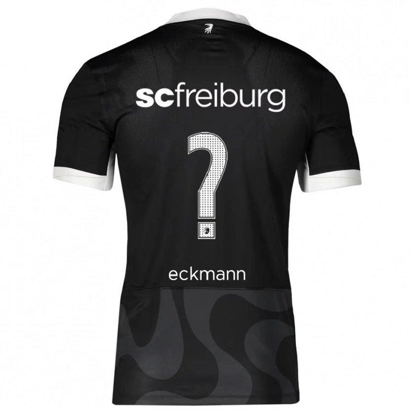 Danxen Kinder Julius Eckmann #0 Schwarz Weiß Auswärtstrikot Trikot 2025/26 T-Shirt Österreich
