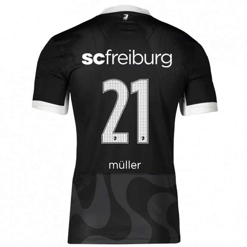 Danxen Kinder Florian Müller #21 Schwarz Weiß Auswärtstrikot Trikot 2025/26 T-Shirt Österreich