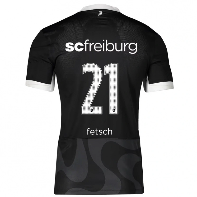 Danxen Kinder Mathias Fetsch #21 Schwarz Weiß Auswärtstrikot Trikot 2025/26 T-Shirt Österreich