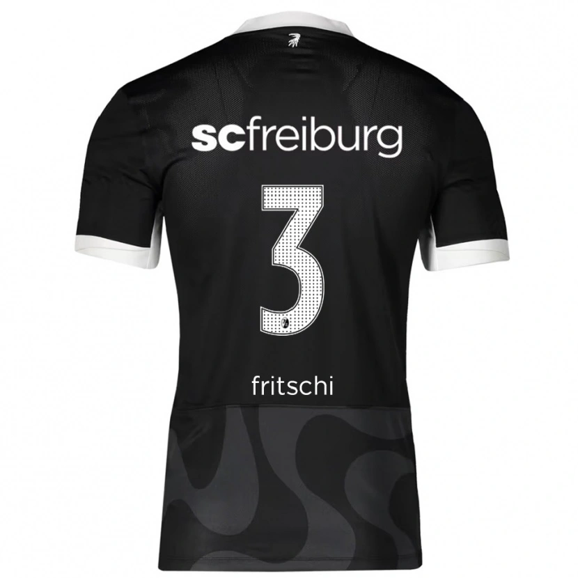 Danxen Kinder Emilio Fritschi #3 Schwarz Weiß Auswärtstrikot Trikot 2025/26 T-Shirt Österreich