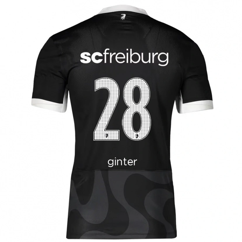 Danxen Kinder Matthias Ginter #28 Schwarz Weiß Auswärtstrikot Trikot 2025/26 T-Shirt Österreich
