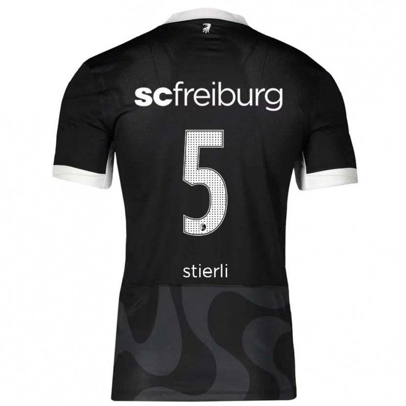 Danxen Kinder Julia Stierli #5 Schwarz Weiß Auswärtstrikot Trikot 2025/26 T-Shirt Österreich