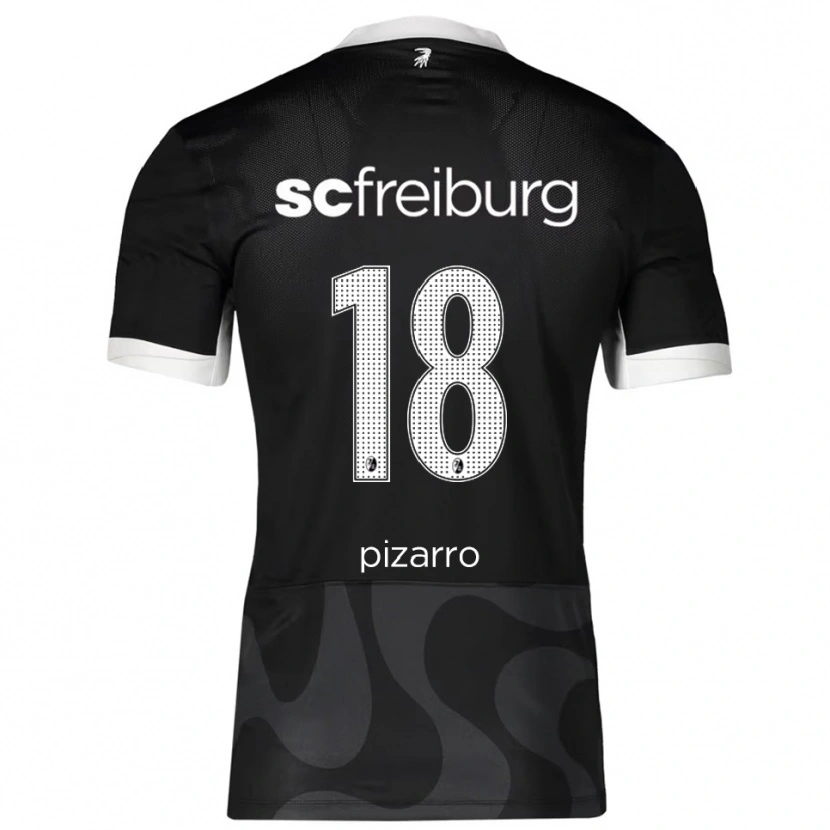 Danxen Kinder Théodore Pizarro #18 Schwarz Weiß Auswärtstrikot Trikot 2025/26 T-Shirt Österreich