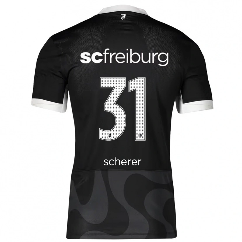 Danxen Kinder Nora Scherer #31 Schwarz Weiß Auswärtstrikot Trikot 2025/26 T-Shirt Österreich