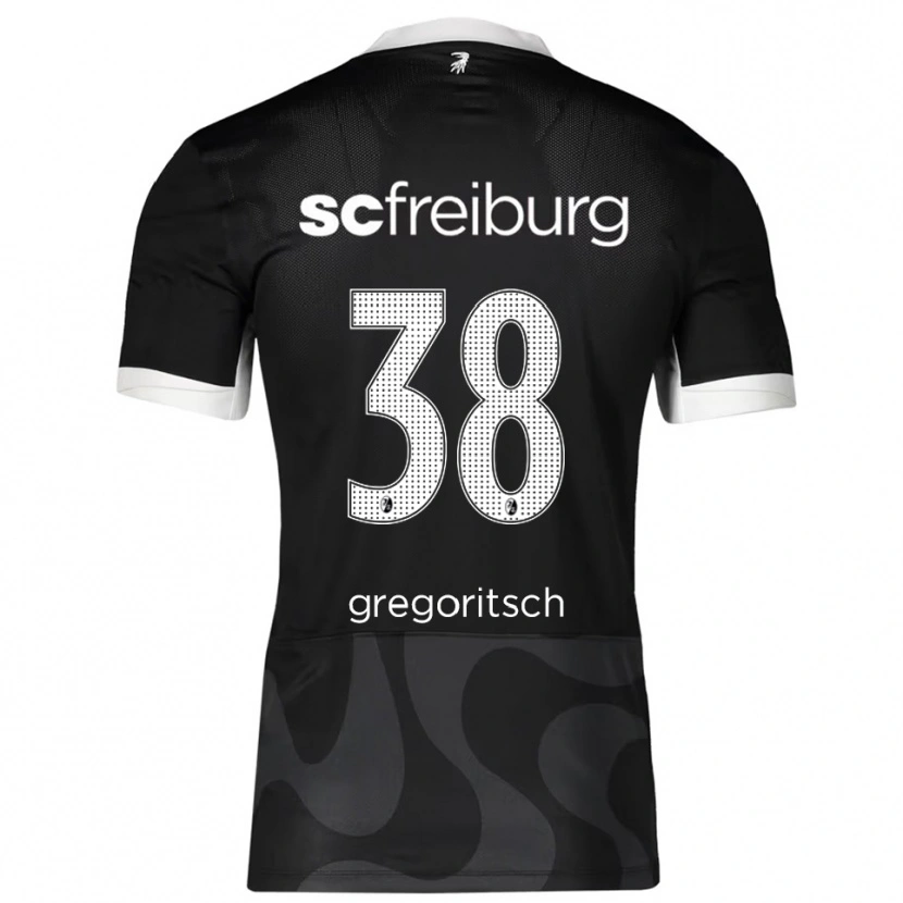 Danxen Kinder Michael Gregoritsch #38 Schwarz Weiß Auswärtstrikot Trikot 2025/26 T-Shirt Österreich