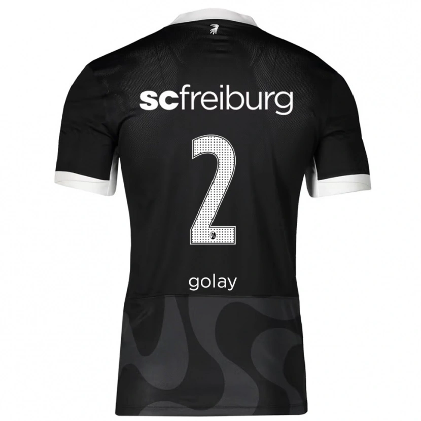 Danxen Kinder Jonas Golay #2 Schwarz Weiß Auswärtstrikot Trikot 2025/26 T-Shirt Österreich