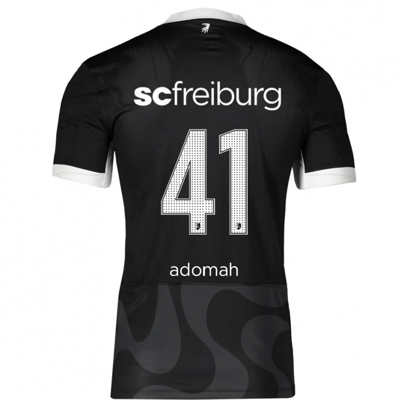Danxen Kinder Bismark Adomah #41 Schwarz Weiß Auswärtstrikot Trikot 2025/26 T-Shirt Österreich