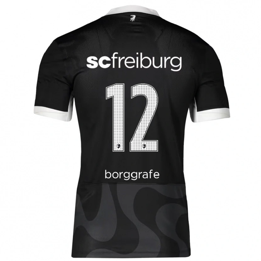 Danxen Kinder Rafaela Borggräfe #12 Schwarz Weiß Auswärtstrikot Trikot 2025/26 T-Shirt Österreich