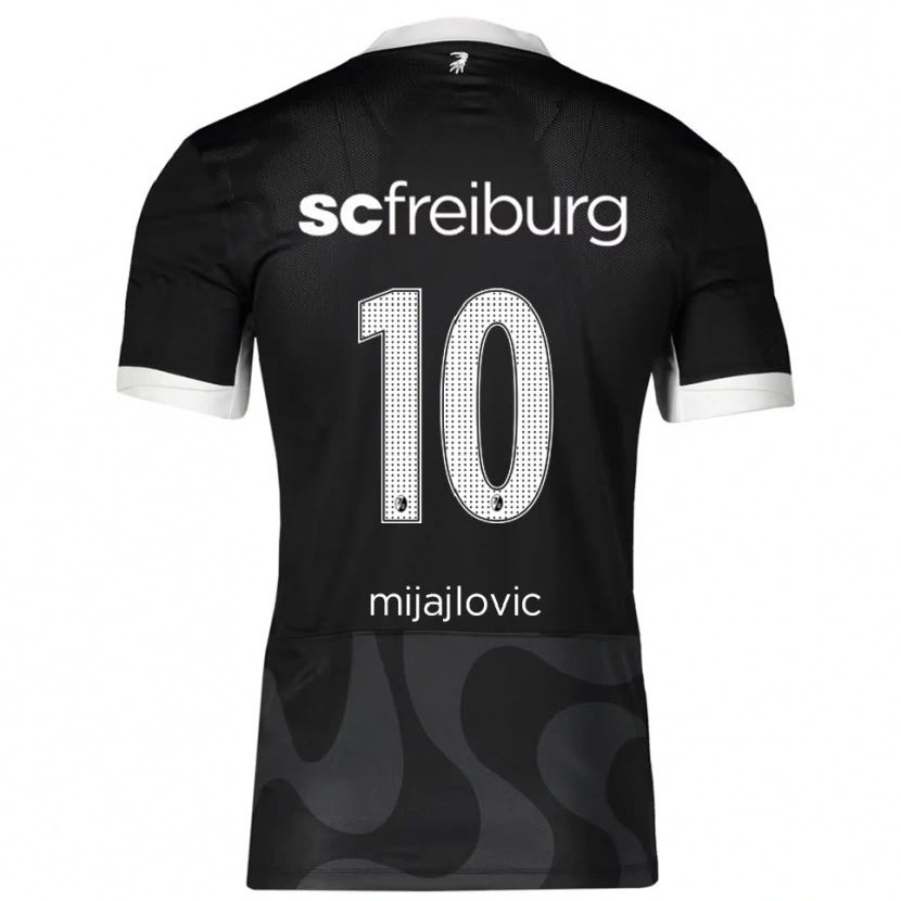Danxen Kinder Mladen Mijajlovic #10 Schwarz Weiß Auswärtstrikot Trikot 2025/26 T-Shirt Österreich