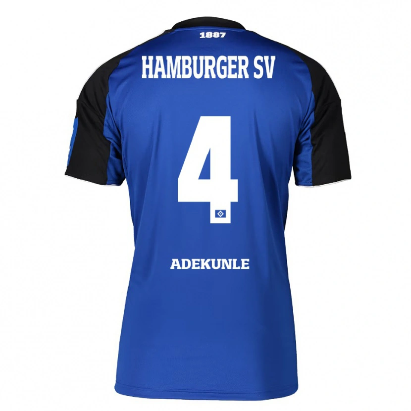 Danxen Kinder Noah Adekunle #4 Blau Schwarz Auswärtstrikot Trikot 2025/26 T-Shirt Österreich