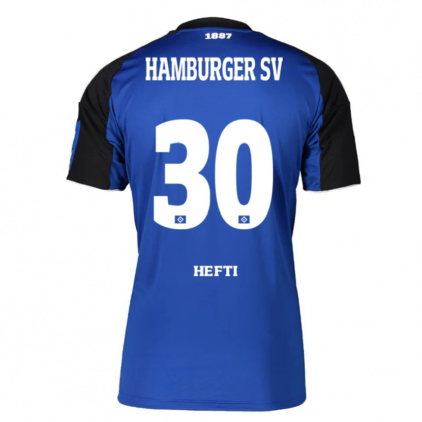 Danxen Kinder Silvan Hefti #30 Blau Schwarz Auswärtstrikot Trikot 2025/26 T-Shirt Österreich