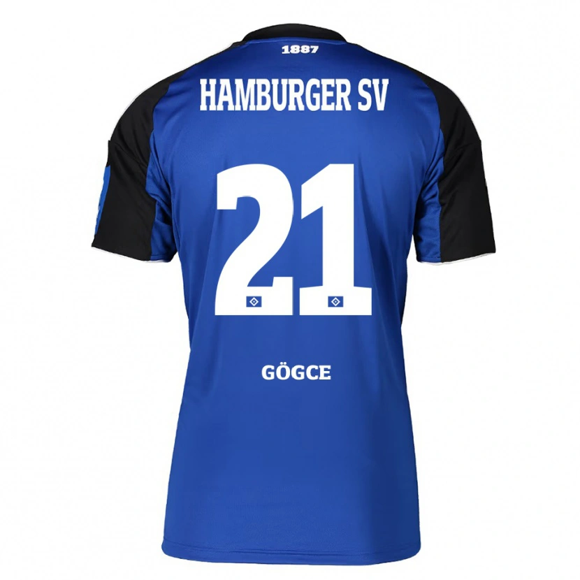 Danxen Kinder Keyhan Gögce #21 Blau Schwarz Auswärtstrikot Trikot 2025/26 T-Shirt Österreich