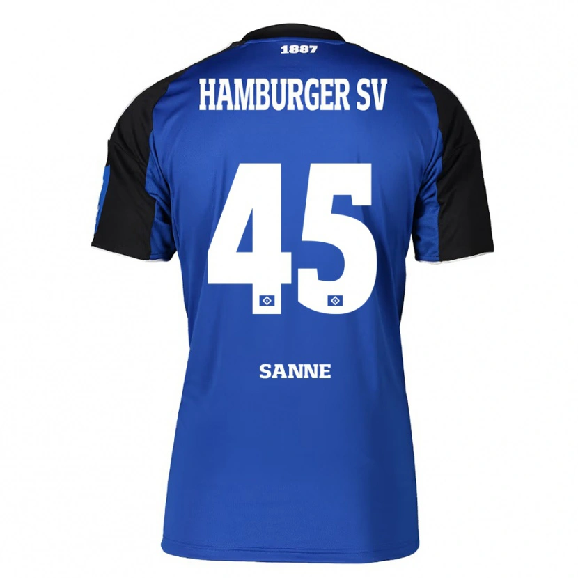 Danxen Kinder Tom Sanne #45 Blau Schwarz Auswärtstrikot Trikot 2025/26 T-Shirt Österreich