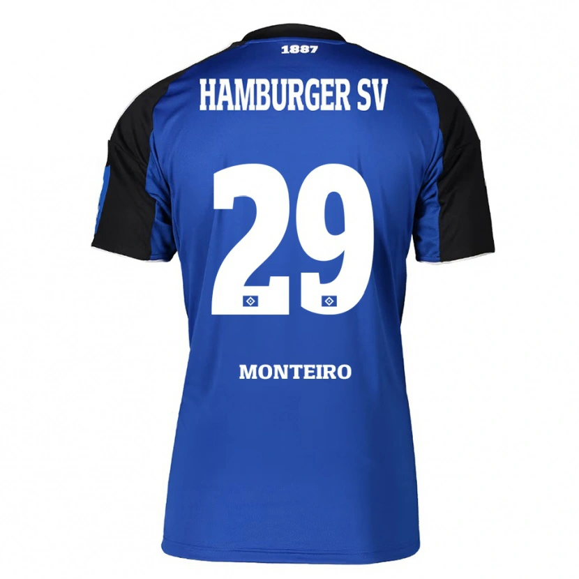 Danxen Kinder Alfa Monteiro #29 Blau Schwarz Auswärtstrikot Trikot 2025/26 T-Shirt Österreich