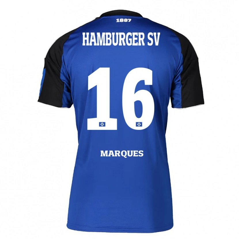 Danxen Kinder Alex Da Graca Marques #16 Blau Schwarz Auswärtstrikot Trikot 2025/26 T-Shirt Österreich