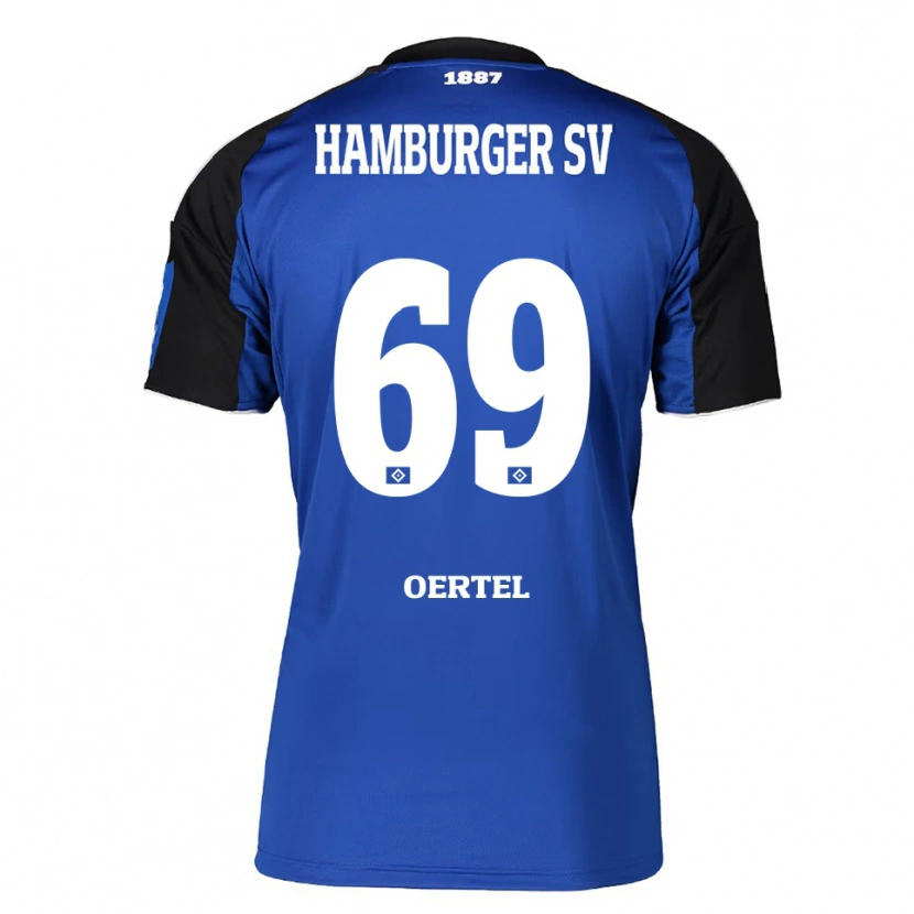 Danxen Kinder Jan Oertel #69 Blau Schwarz Auswärtstrikot Trikot 2025/26 T-Shirt Österreich