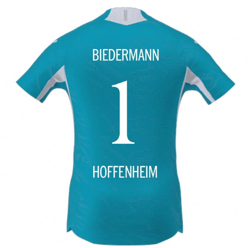Danxen Kinder Nico Biedermann #1 Himmelblau Auswärtstrikot Trikot 2025/26 T-Shirt Österreich