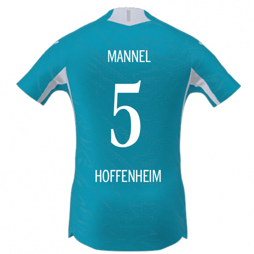 Danxen Kinder Bixente Mannel #5 Himmelblau Auswärtstrikot Trikot 2025/26 T-Shirt Österreich