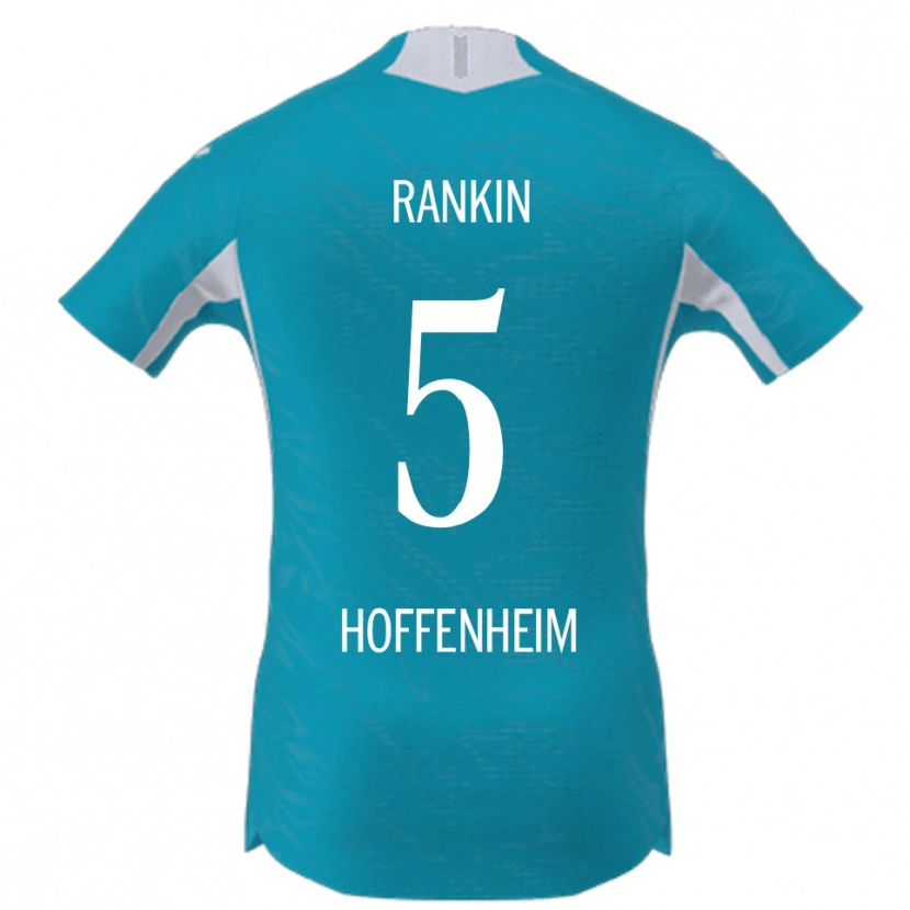 Danxen Kinder Jamilla Rankin #5 Himmelblau Auswärtstrikot Trikot 2025/26 T-Shirt Österreich