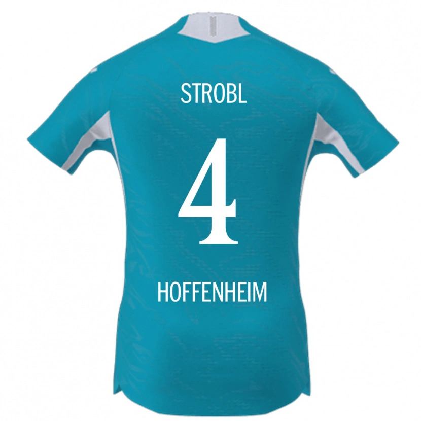 Danxen Kinder Lars Strobl #4 Himmelblau Auswärtstrikot Trikot 2025/26 T-Shirt Österreich