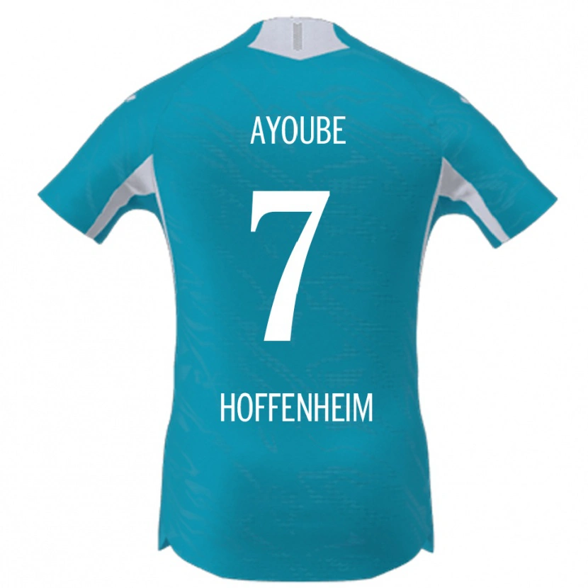 Danxen Kinder Ayoube Amaimouni-Echghouyab #7 Himmelblau Auswärtstrikot Trikot 2025/26 T-Shirt Österreich