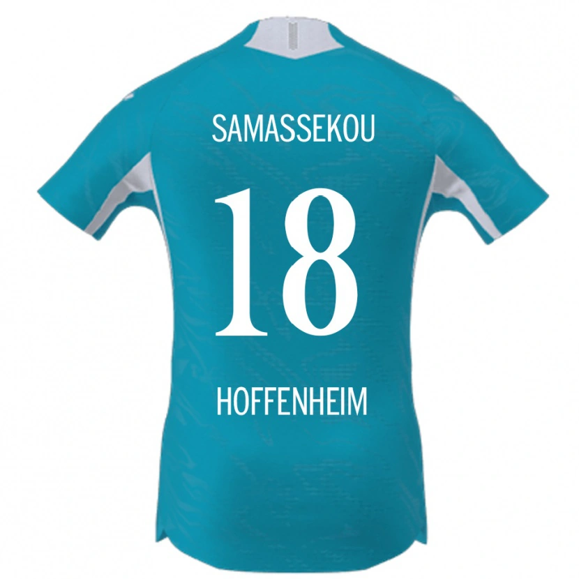 Danxen Kinder Diadié Samassékou #18 Himmelblau Auswärtstrikot Trikot 2025/26 T-Shirt Österreich