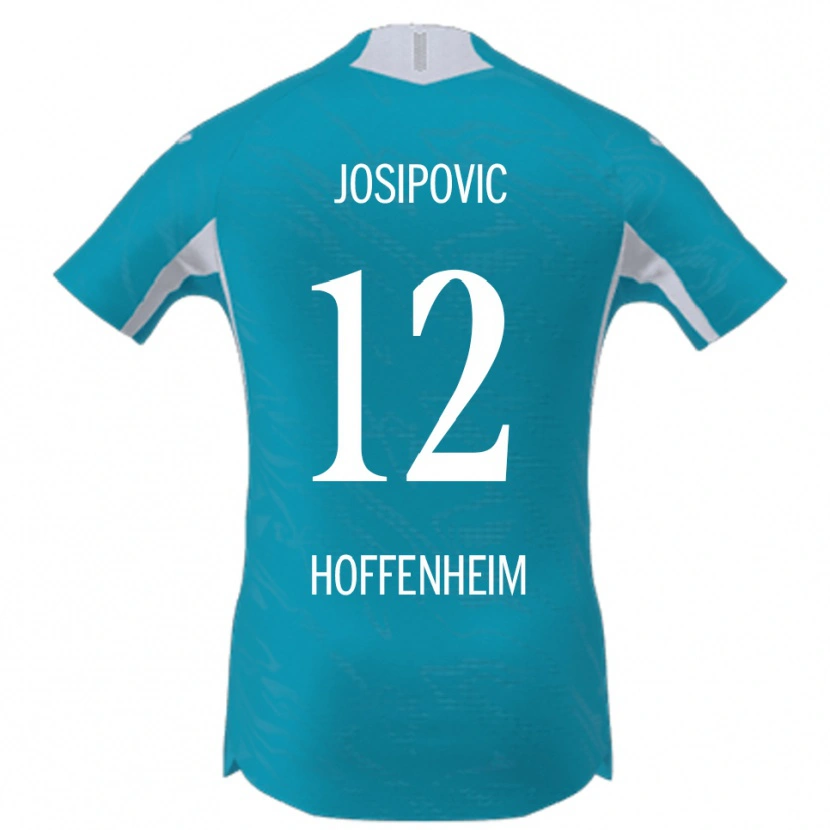 Danxen Kinder Mihael Josipovic #12 Himmelblau Auswärtstrikot Trikot 2025/26 T-Shirt Österreich
