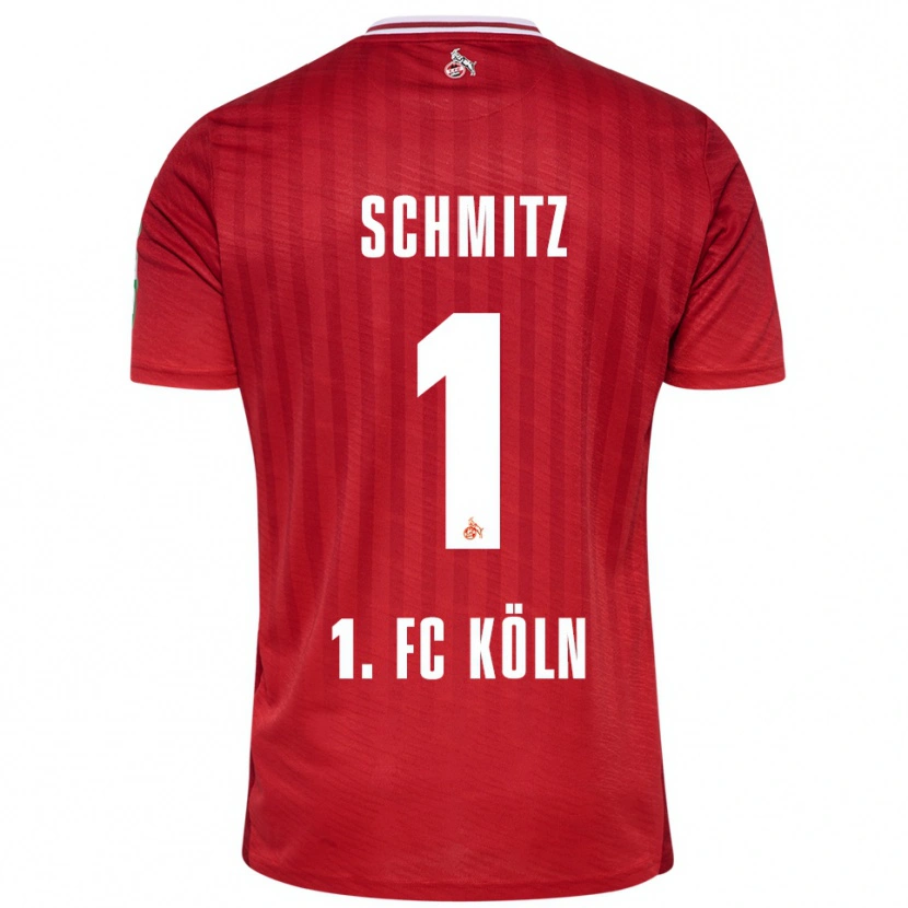 Danxen Kinder Lisa Schmitz #1 Rot Weiß Auswärtstrikot Trikot 2025/26 T-Shirt Österreich