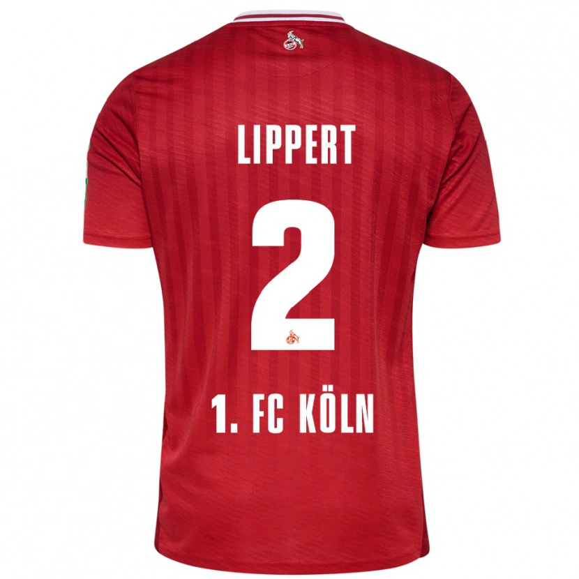 Danxen Kinder Max Lippert #2 Rot Weiß Auswärtstrikot Trikot 2025/26 T-Shirt Österreich