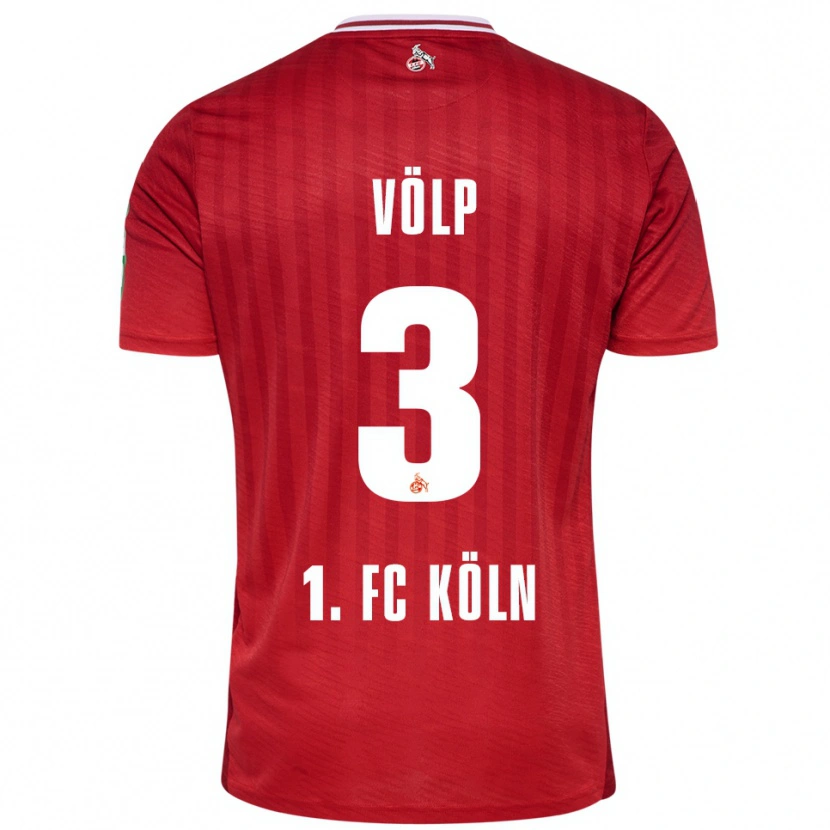 Danxen Kinder Lennard Völp #3 Rot Weiß Auswärtstrikot Trikot 2025/26 T-Shirt Österreich