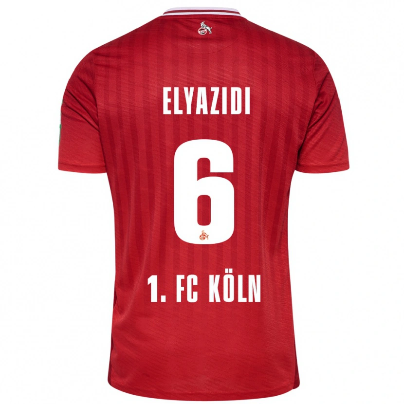 Danxen Kinder Ilias Elyazidi #6 Rot Weiß Auswärtstrikot Trikot 2025/26 T-Shirt Österreich